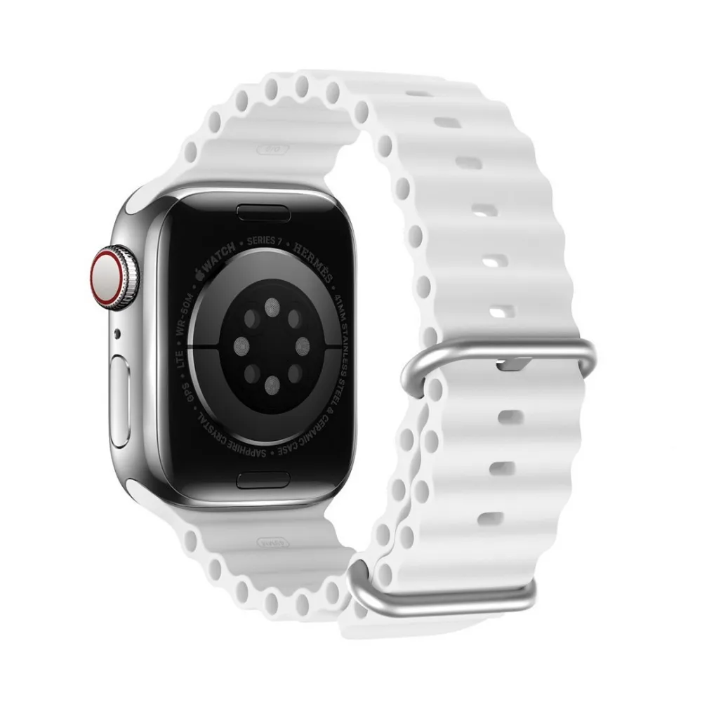 Curea Dux Ducis pentru Apple Watch 42 / 44 / 45 mm, albă