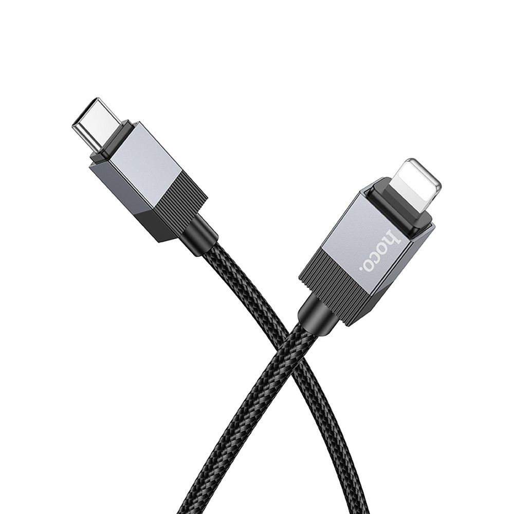 Cablu de date și încărcare hoco. USB-C la Lightning, PD 27W 1m X110, negru