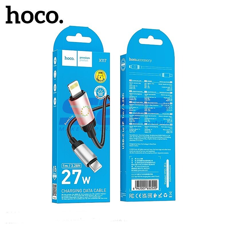 Cablu date Fast Charge Type-C - Lightning 27W Hoco X117