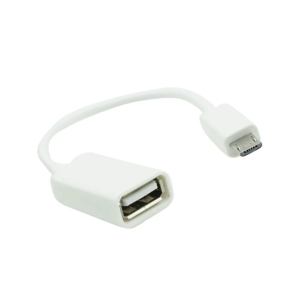 Adaptor OTG Micro USB la USB mamă, transfer date, Nemo, 12 cm, alb