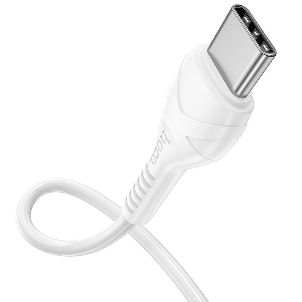 Cablu date și încărcare USB-C la USB-C, PD 60W, 1m, Hoco X37, alb