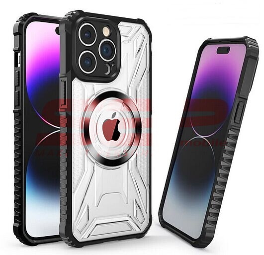 Toc TPU+PC Geometric Apple iPhone 16 Plus Black