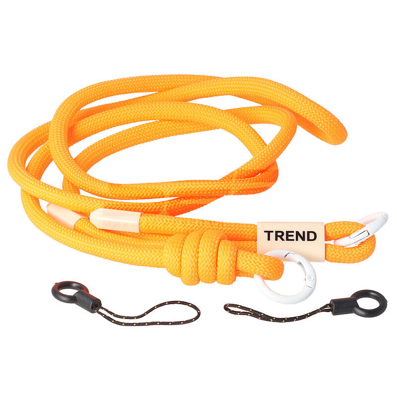 Snur textil dublu telefon mobil ORANGE