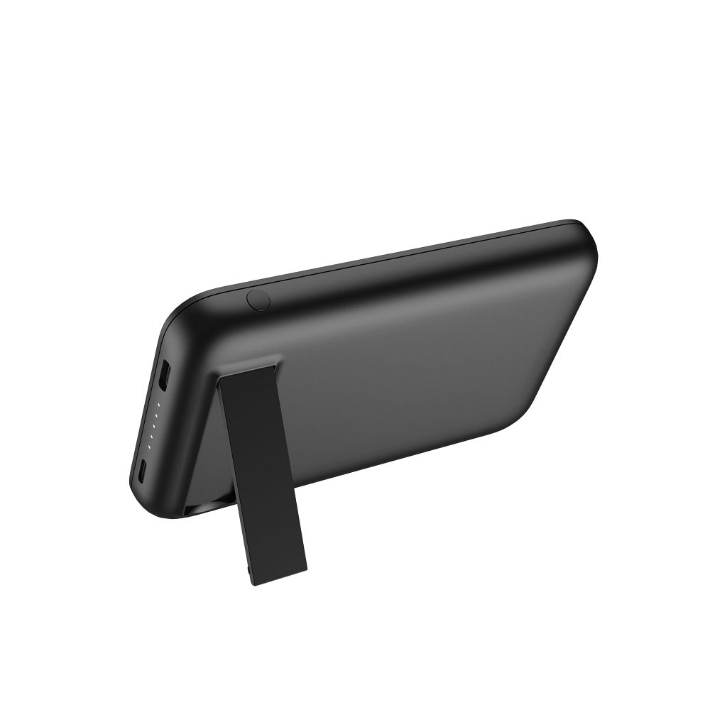 Baterie externă / PowerBank VEGER 5000 mAh cu încărcare inductivă compatibilă cu MagSafe PD QC3.0 2A 20W MagOn Kick (V0553P / W0553P), negru