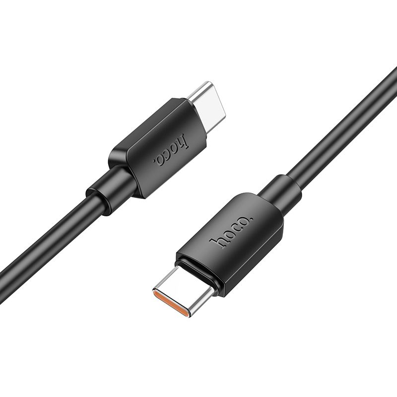 Cablu date și încărcare USB-C la USB-C, PD 6A, 100W, 1m, Hoco X96, negru