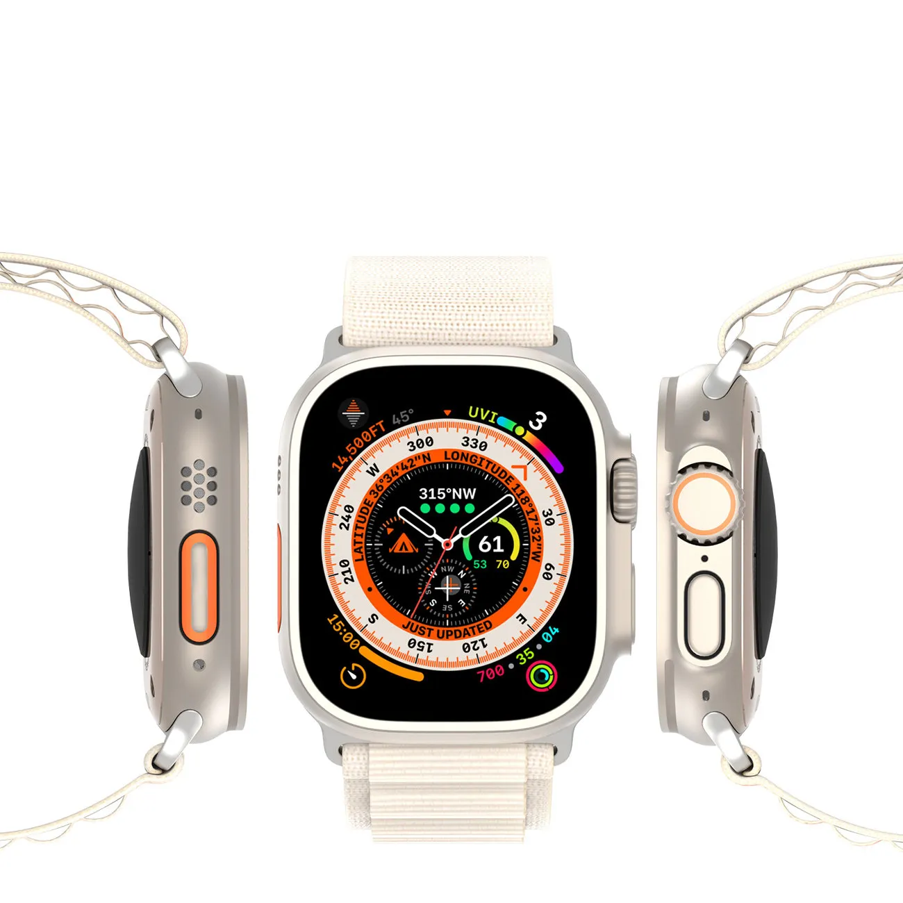 Curea Dux Ducis pentru Apple Watch 42 / 44 / 45 / 49 mm, albă