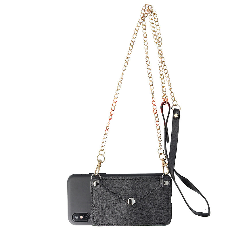 Toc TPU Crossbody Wallet Apple iPhone 11 Pro Max BLACK