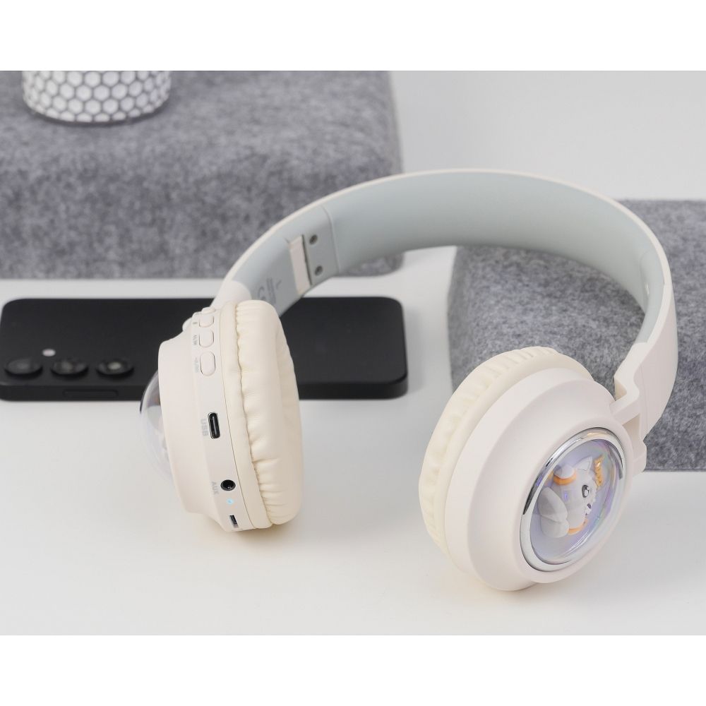 Căști pentru copii bluetooth wireless hoco. W50, albe