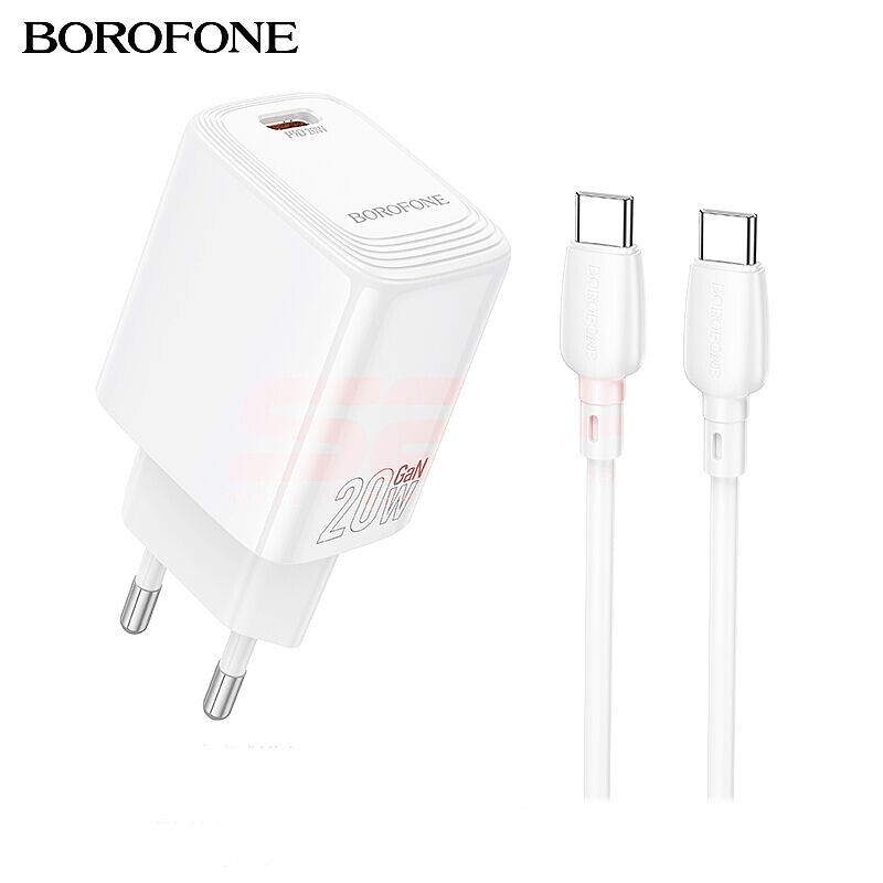 Incarcator retea Fast Charge Type-C - Type-C 20W BOROFONE BN26