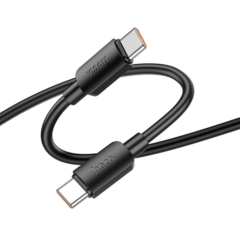 Cablu date și încărcare USB-C la USB-C, PD 6A, 100W, 1m, Hoco X96, negru