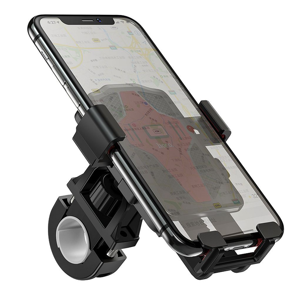 Suport telefon hoco. pentru ghidon, CA73, negru și roșu, pentru bicicletă / motocicletă