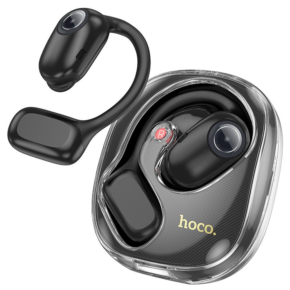 Căști wireless TWS hoco. EA3 over-ear pentru antrenament, sală, alergare, negru
