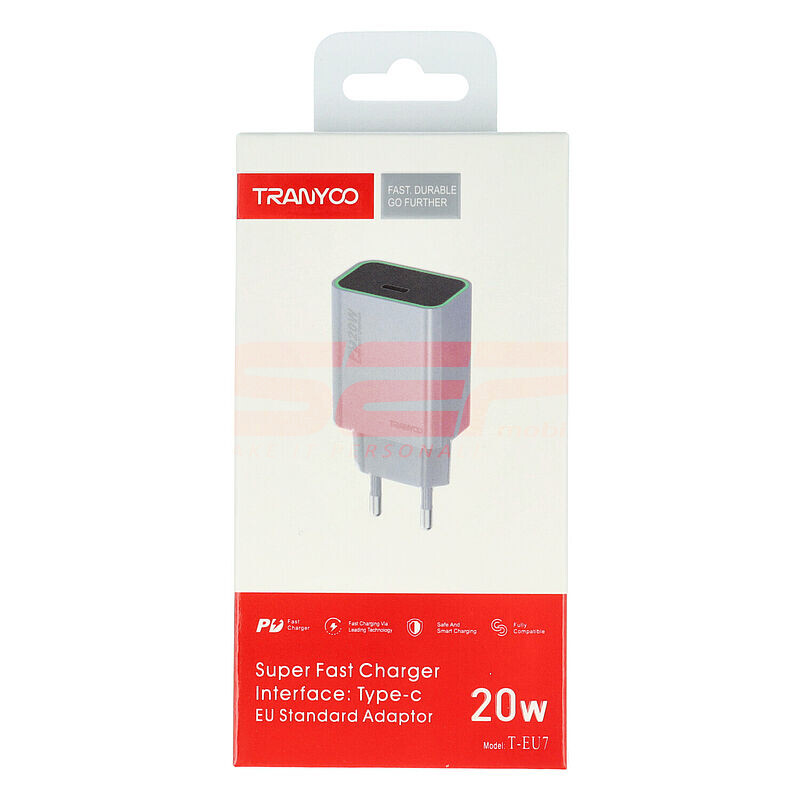 Incarcator retea Fast Charge USB-C 20W TRANYOO T-EU7