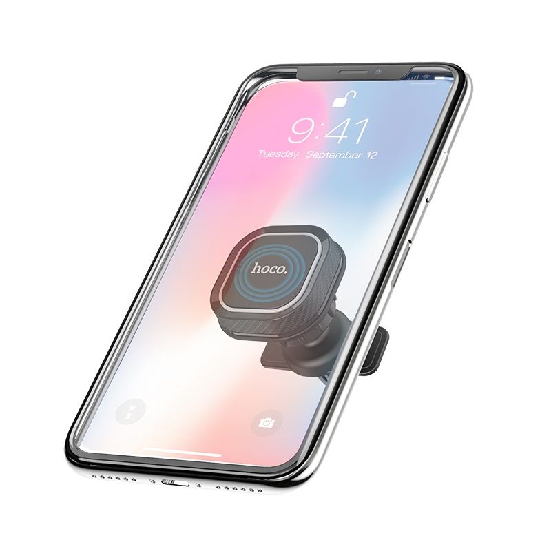 Suport magnetic auto hoco. CA52 pentru grilă, negru