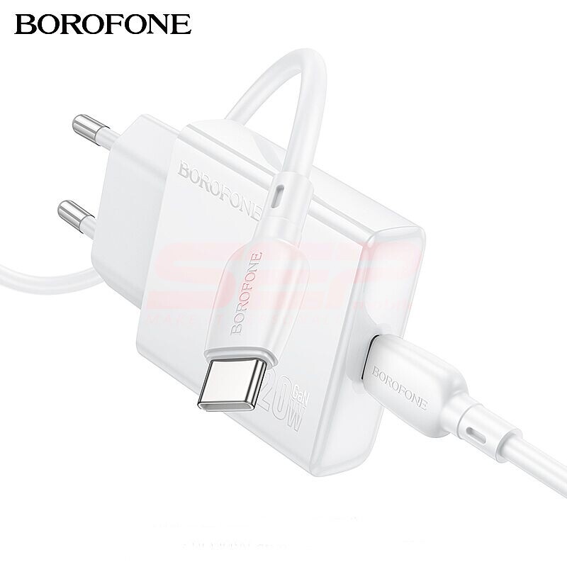 Incarcator retea Fast Charge Ultra Thin Type-C - Type-C 20W Borofone BN23