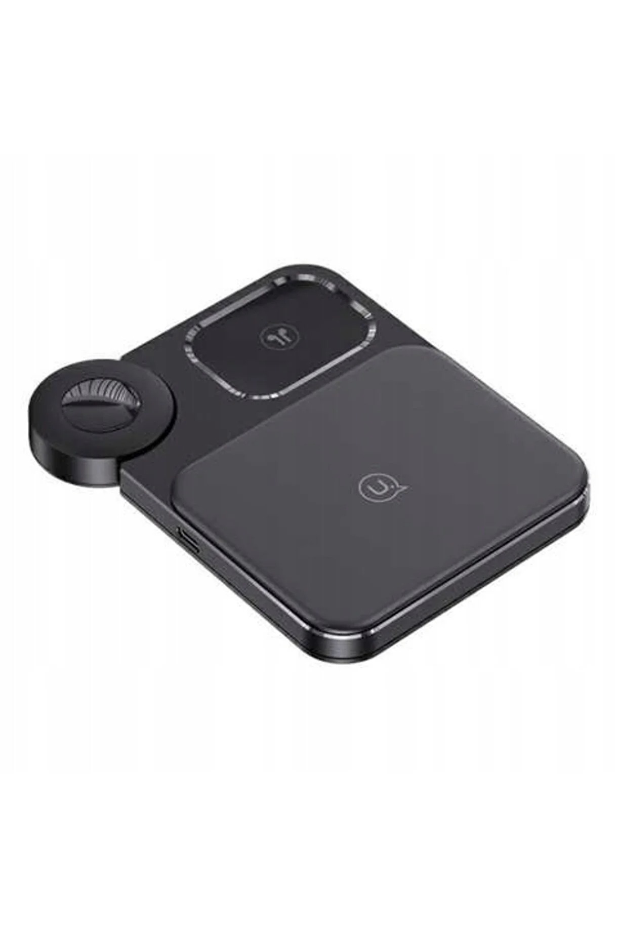 Incarcator Wireless Usams 3in1 pentru iPhone, iWatch, AirPods, 15W, 3A , negru