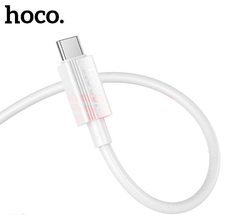 Cablu date Fast Charge Type-C - Type-C 60W Hoco X107 WHITE