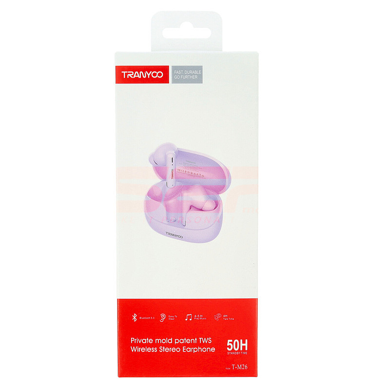 Casti audio stereo Wireless TRANYOO T-M26 Lavender