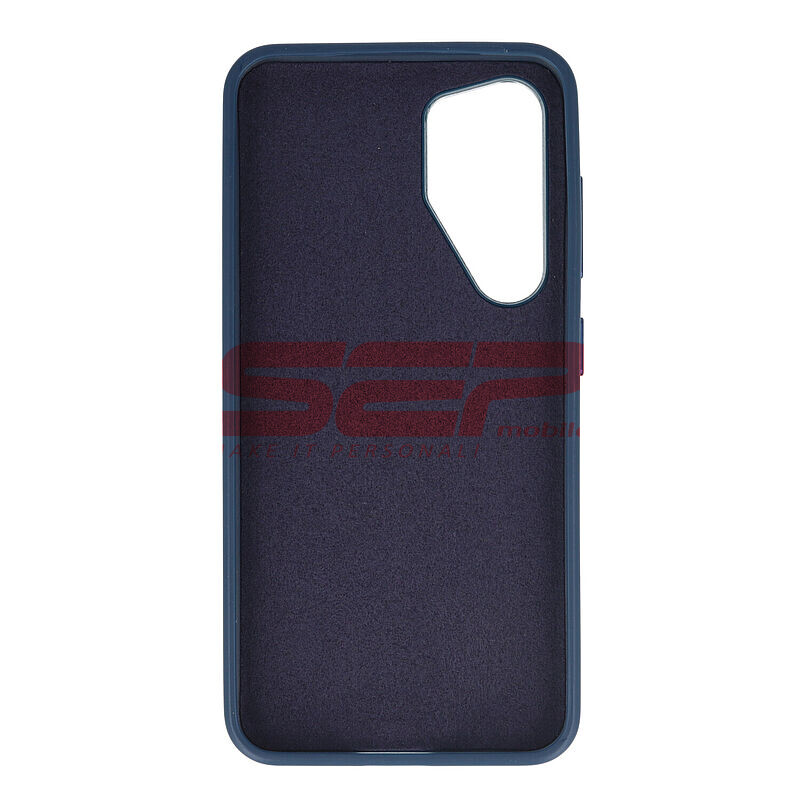Toc TPU Vegan Leather Samsung Galaxy S25 Plus Blue
