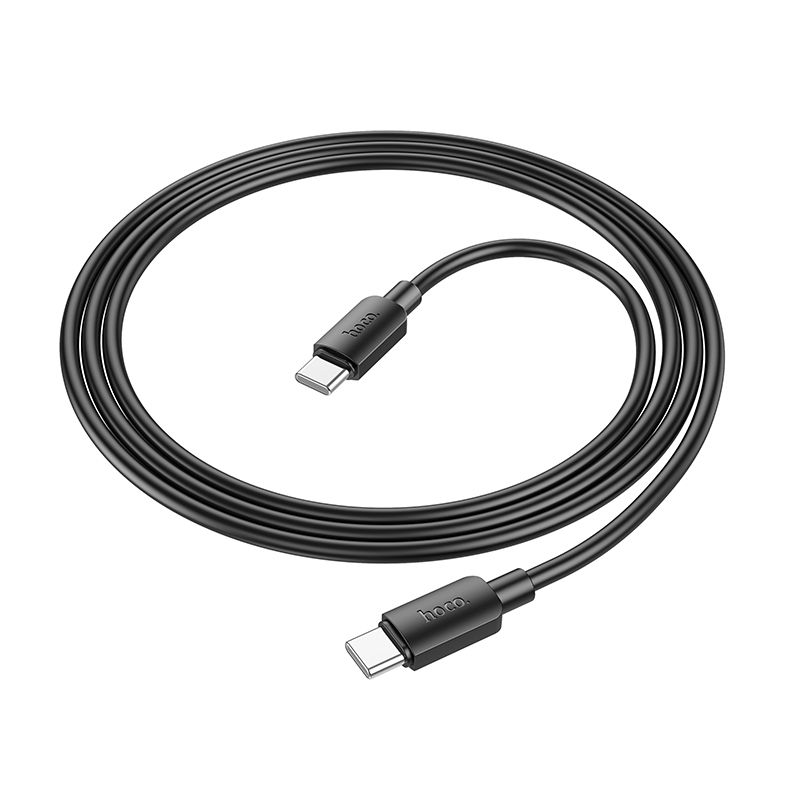 Cablu date și încărcare USB-C la USB-C, 3A, 60W, 1m, Hoco X96, negru