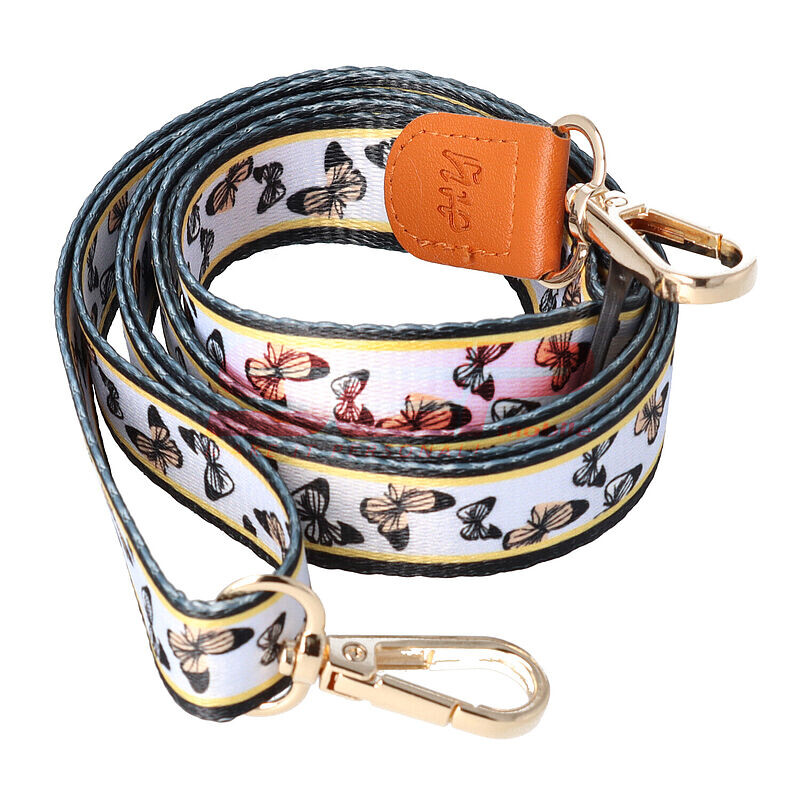 Snur textil dublu telefon mobil cu carabine Butterfly