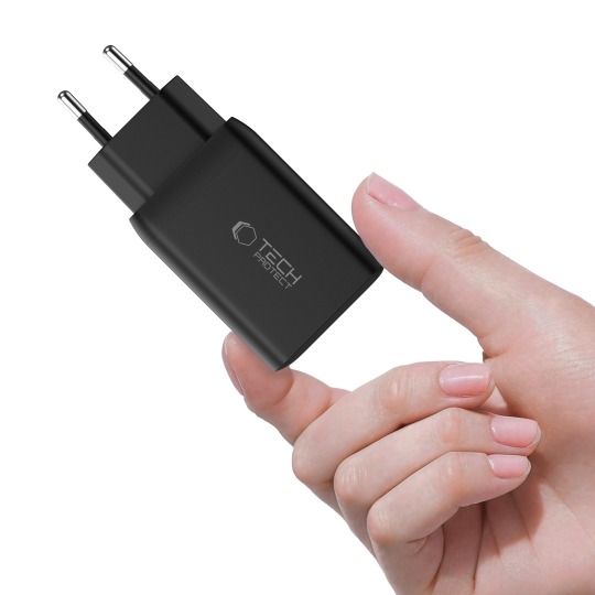 Incarcator retea Tech-Protect, 45w, negru