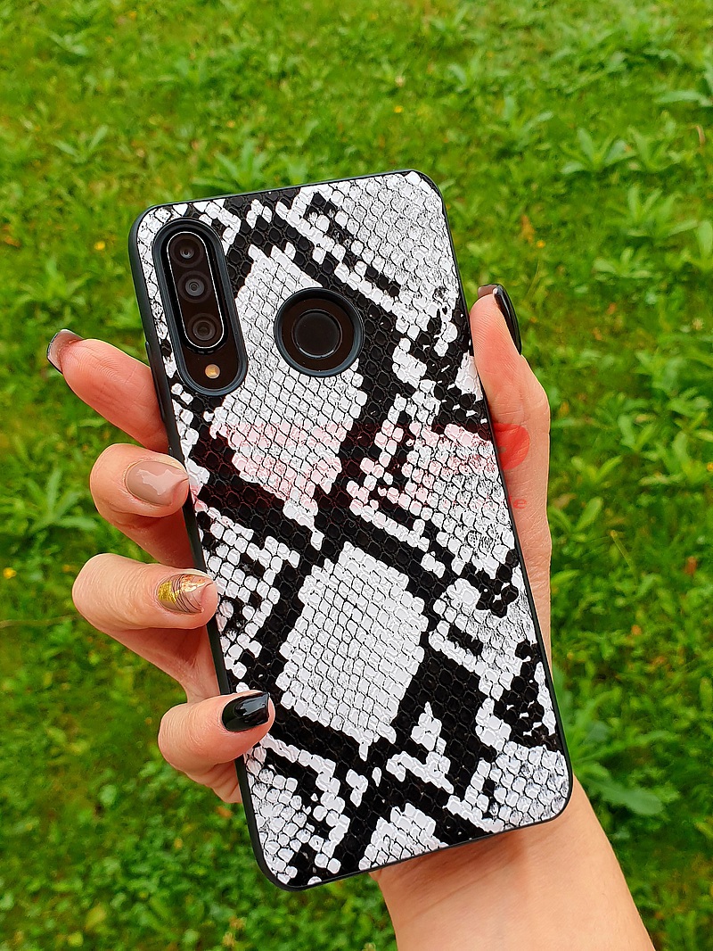 Toc TPU Leather Snake Samsung Galaxy Note 20 Ultra Silver