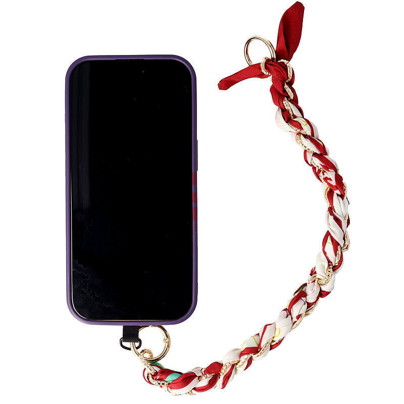 Accesoriu tip bratara cu lantisor pentru husa telefon mobil Design 05