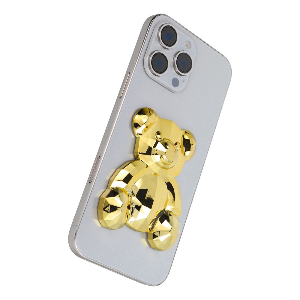 Suport telefon cu autoadeziv BEAR, auriu