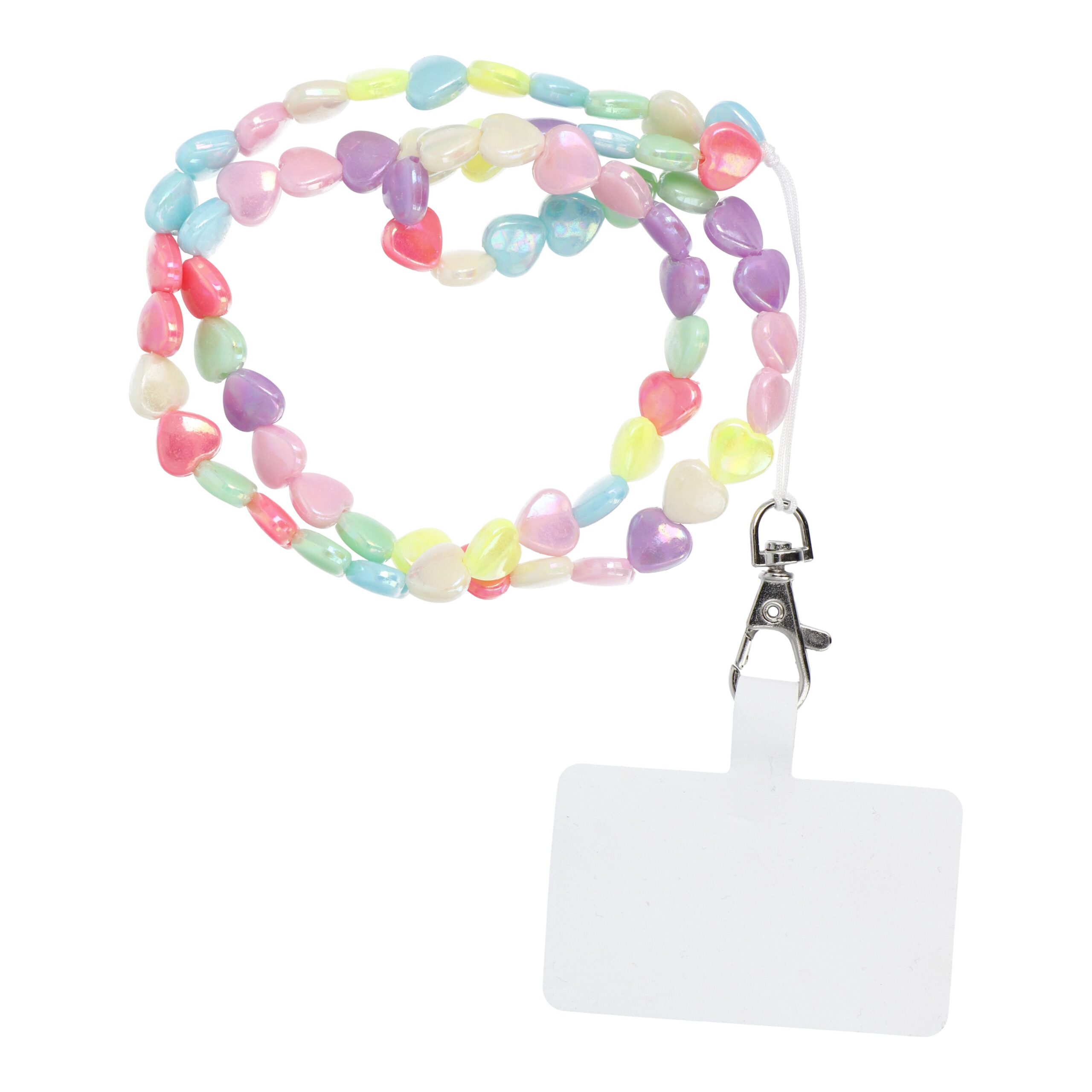 Șnur telefon PIXIE, pandantiv cu lungime șnur 68cm (34cm în buclă)- multicolor