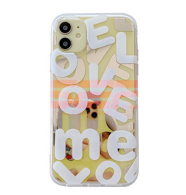 Toc TPU IMD LOVE Letters Huawei P40 YELLOW