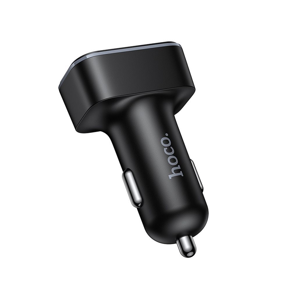 Încărcător auto 2xUSB A + 2xUSB C PD QC3.0, 42W, Hoco Z63, negru