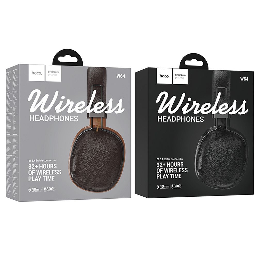 Căști wireless Hoco W64, negre