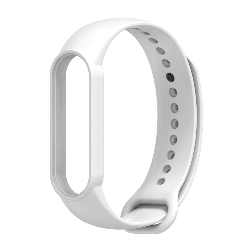 Curea silicon Tech-Protect Icon Xiaomi Mi Band 5/6/6 NFC, alb
