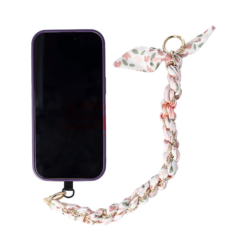 Accesoriu tip bratara cu lantisor pentru husa telefon mobil Design 10