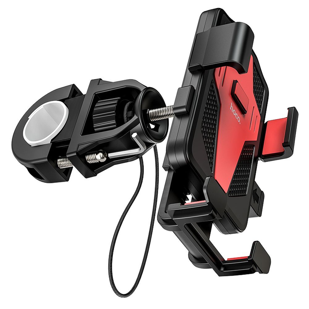 Suport telefon hoco. pentru ghidon, CA73, negru și roșu, pentru bicicletă / motocicletă