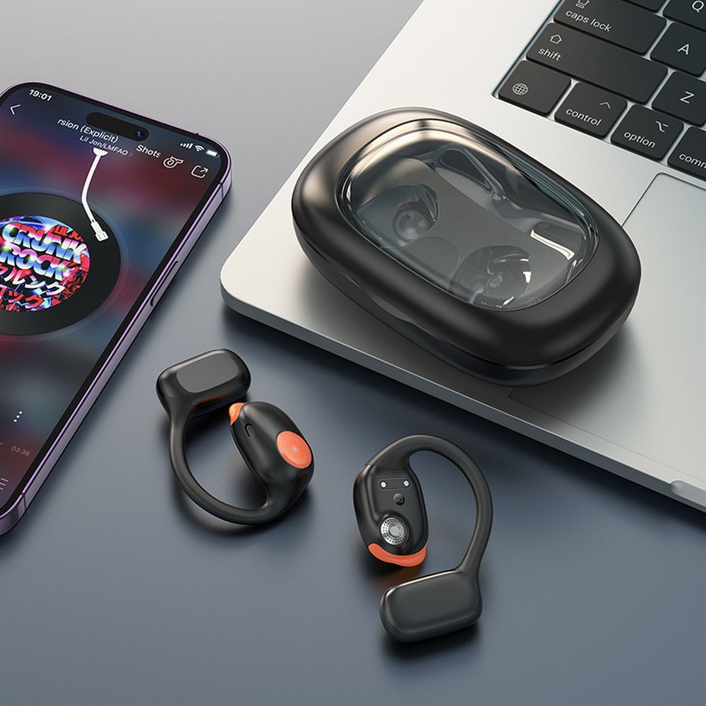 Căști bluetooth fără fir hoco. TWS, EA1, negre