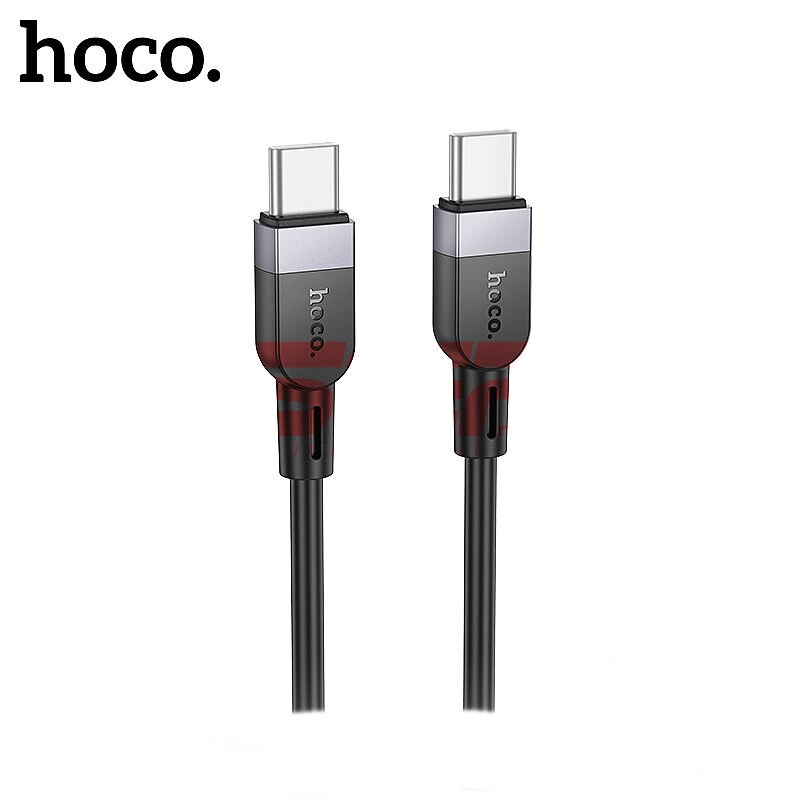 Cablu date soft silicone Type-C - Type-C 60W Hoco X109 2 Metri BLACK