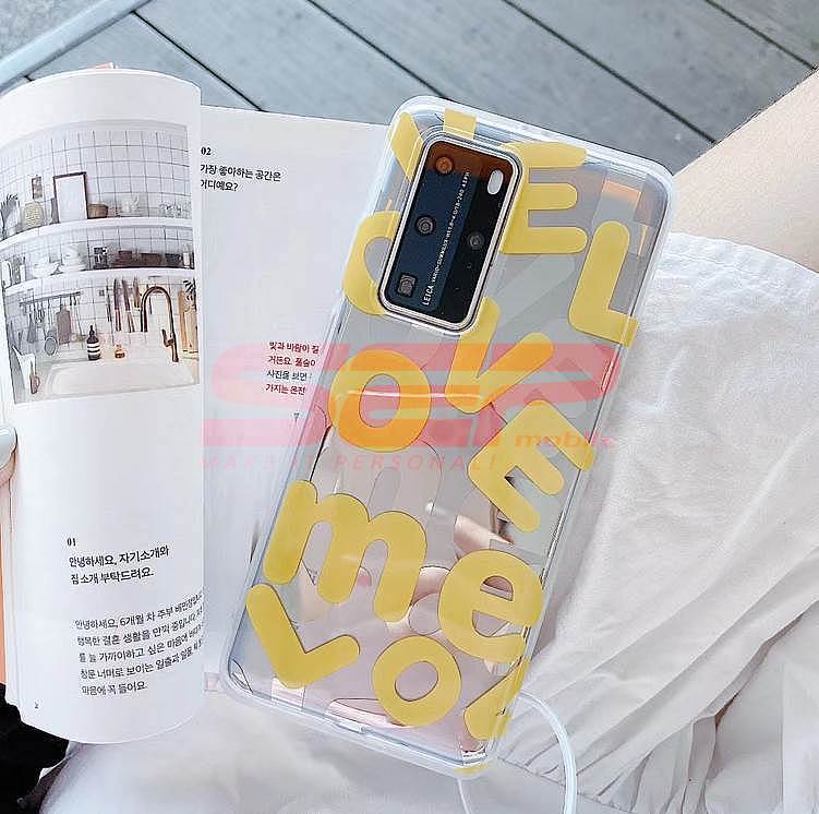 Toc TPU IMD LOVE Letters Apple iPhone X YELLOW