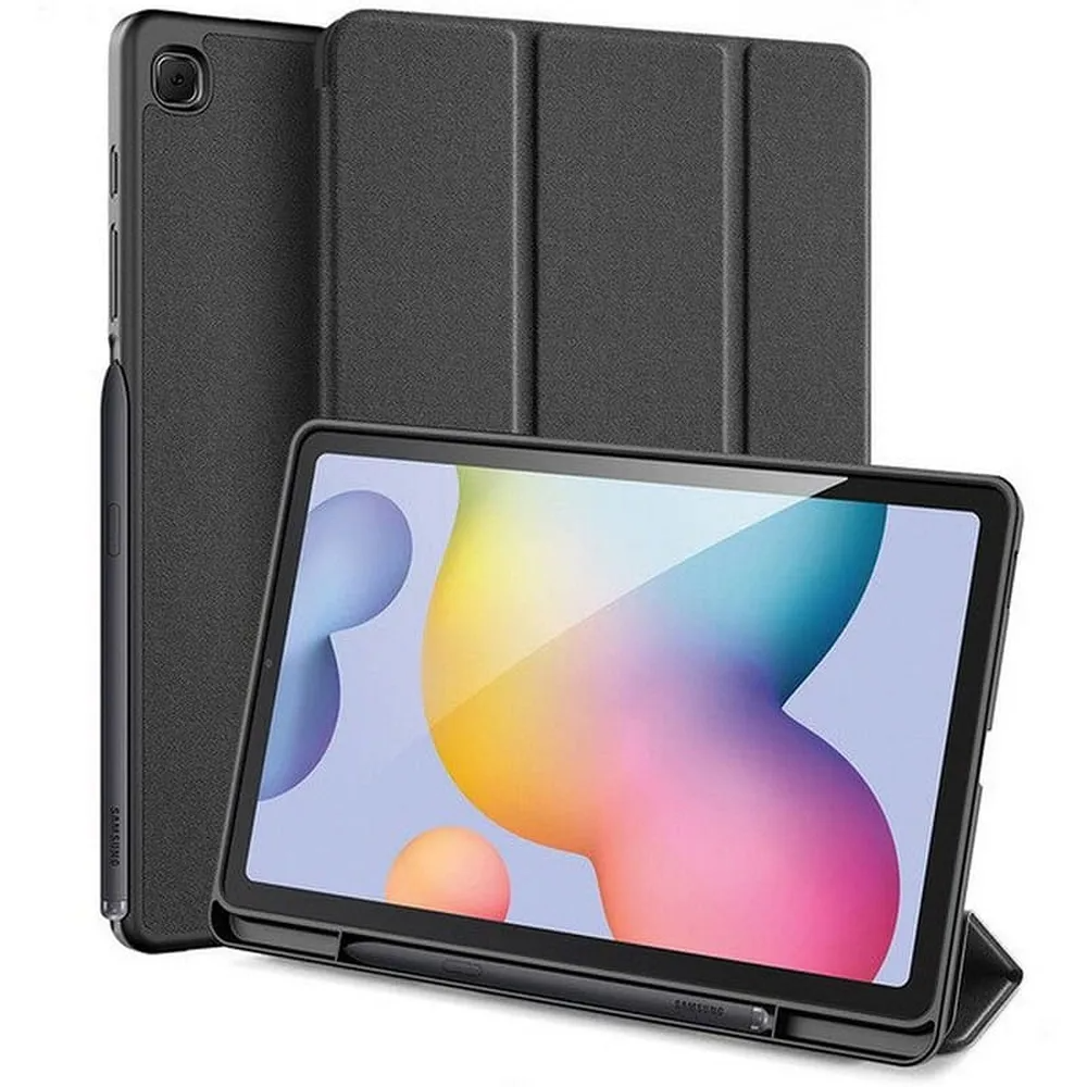 Husă flip cover Dux Ducis pentru Samsung Galaxy Tab S6 Lite (P610/P613/P615/P619), neagră