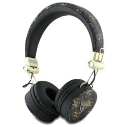 Căști fără fir Guess 4G Triangle Round Shape, bluetooth 5.3, IPX4, negru