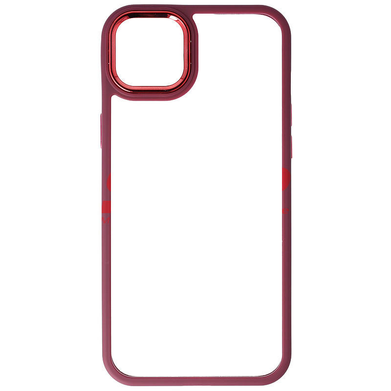 Toc TPU+PC Shell Clear Cover Apple iPhone 14 Plus Burgundy