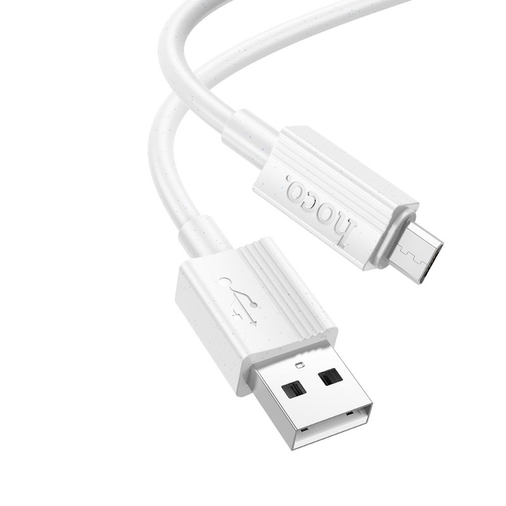 Cablu date și încărcare USB-A la Micro-USB, 2.4A, Hoco X107, 1 m, gri