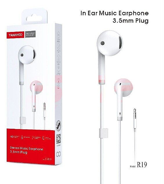 Handsfree audio stereo cu conector jack Tranyoo T-R19