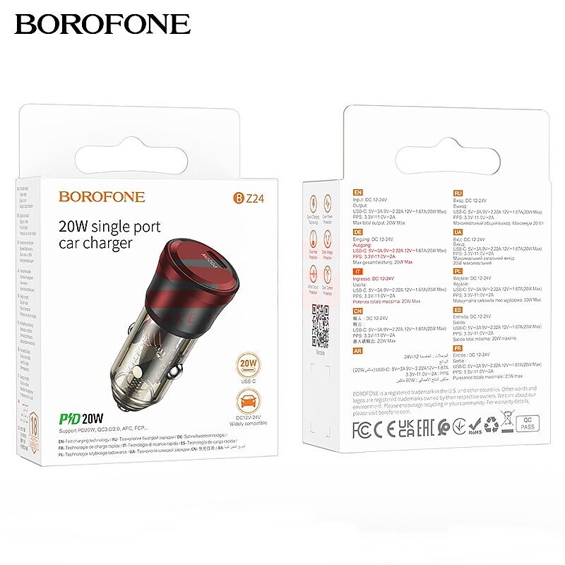 Incarcator auto USB-C PD 20W Borofone BZ24