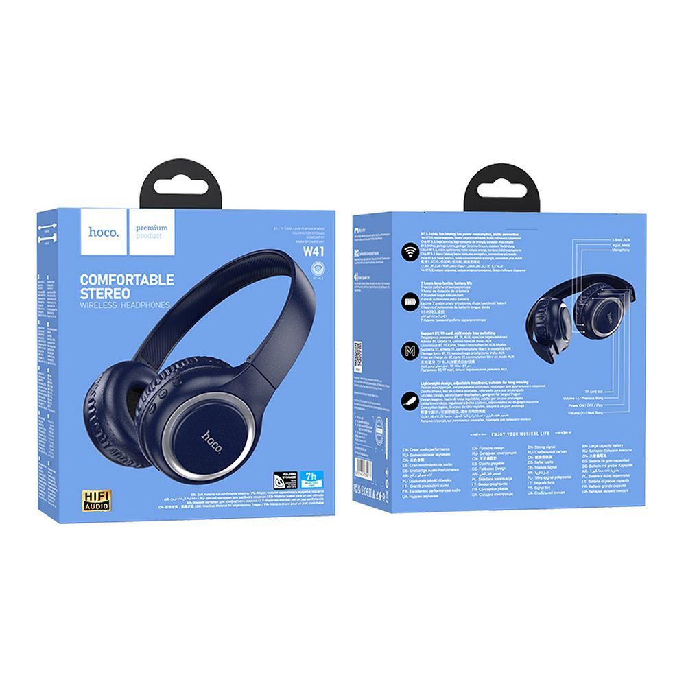Căști wireless Hoco W41, negre