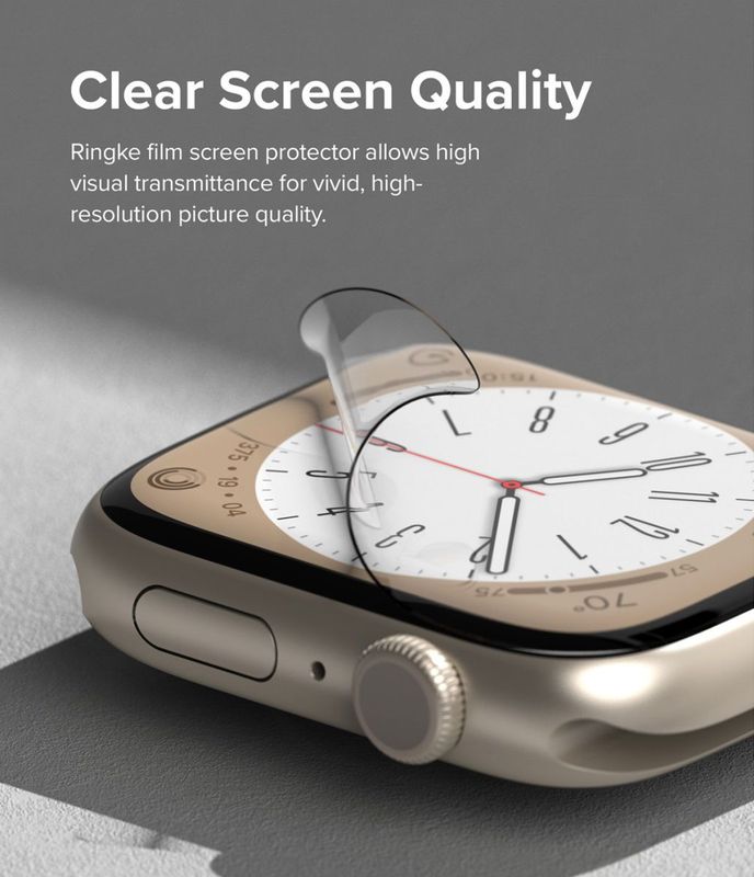 Set 3 x folie protecție Ringke pentru Apple Watch 4/5/6/7/8/SE 40/41mm