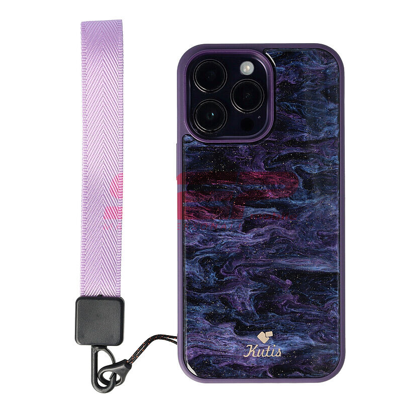 Accesoriu tip bratara textil pentru husa telefon mobil PURPLE