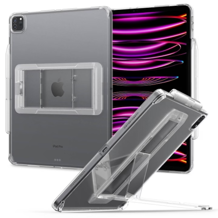 Husă protecție Spigen pentru iPad Pro 12.9″ 2021 / 2022, transparentă