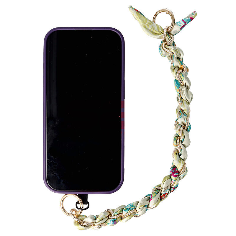 Accesoriu tip bratara cu lantisor pentru husa telefon mobil Design 13